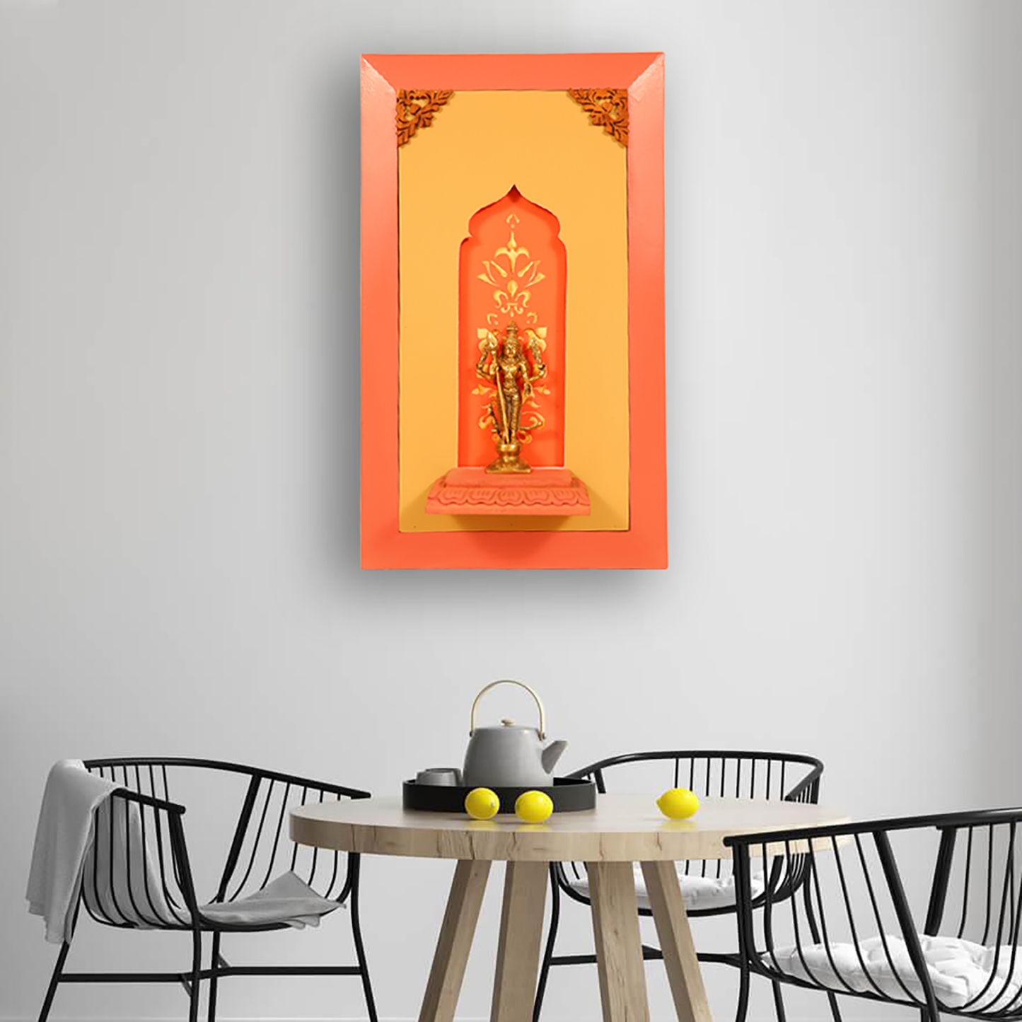 Brass Subramanyam Idol in Wooden Frame