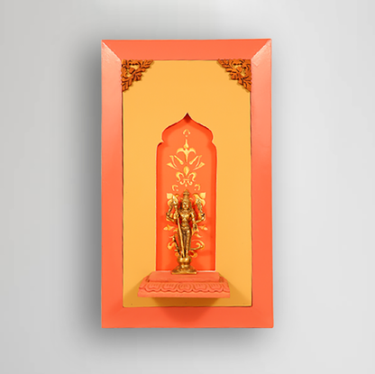 Brass Subramanyam Idol in Wooden Frame