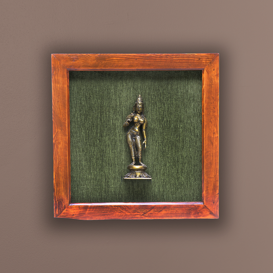 Brass Female Figurine Wall Art