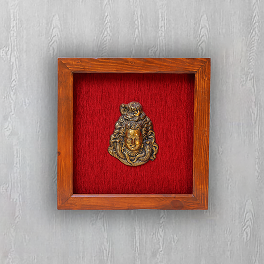 Brass Lord Shiva Face Wall Art