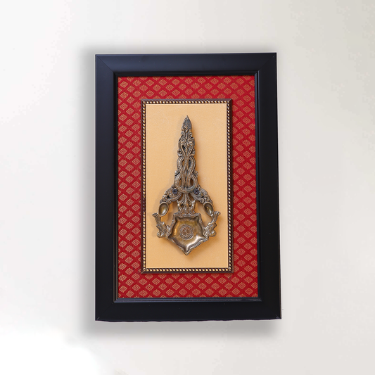 Brass Ethnic Wall Frame of Kapoor Aarti Spoon