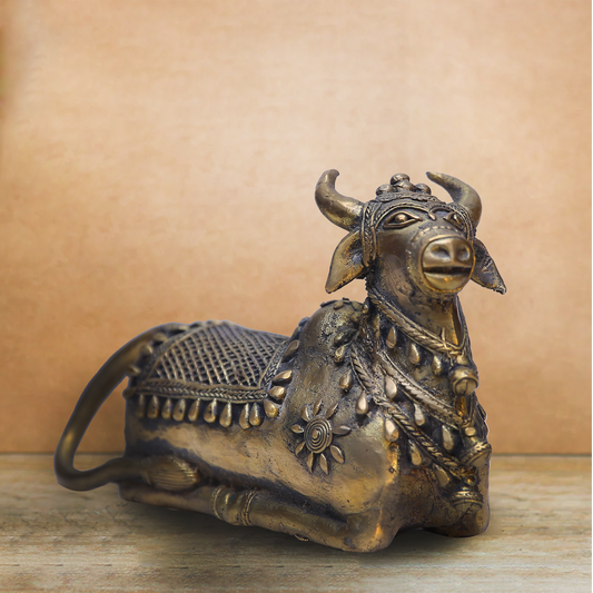 Brass Medium Nandi Statue