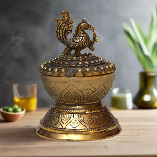 Brass Incense Burner Loban Dhoop Dani Burner