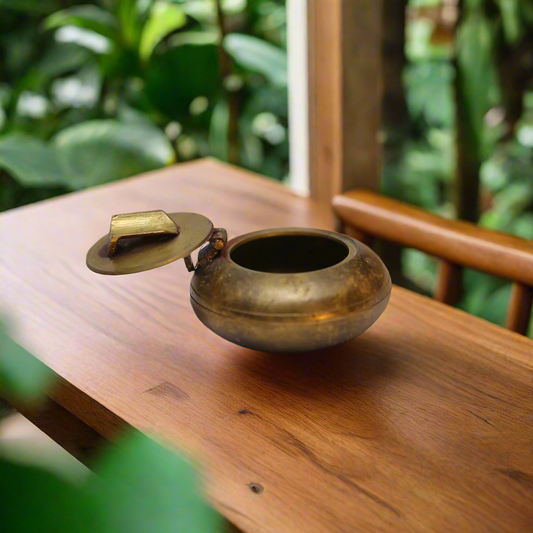 Brass Rounded Ashtray