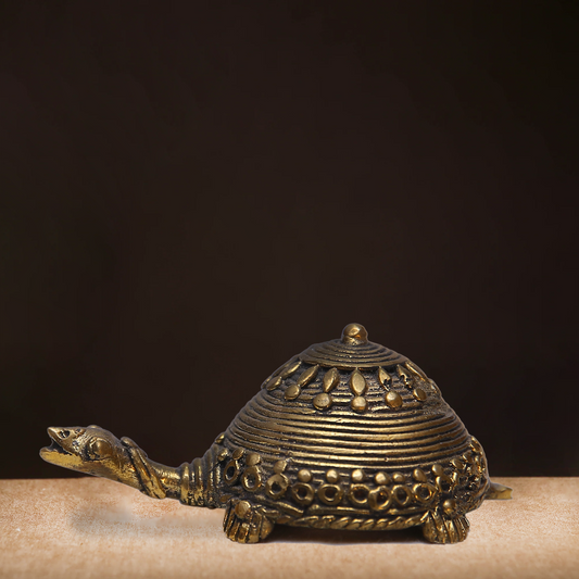 Brass Tortoise Sculpture