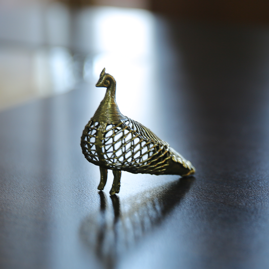 Handmade Brass Peacock Idol Statue Figurine Sculpture