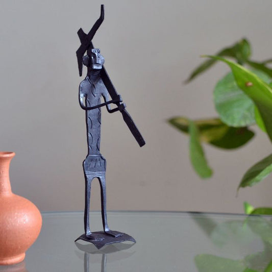 Wrought Iron Metal Tribal Figure