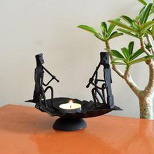 Black Wrought Iron Tea Light Holders